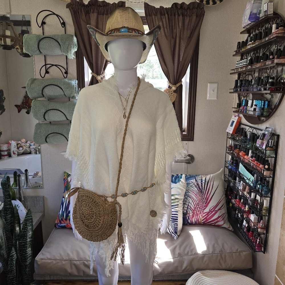 New! Beach Cover up Pullover Shawl(Coastal Couontry) - Picture 6 of 7